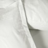 Lenjerie de pat alba CottonBox Galant 200x220 cm din bumbac satinat cu broderie eleganta