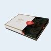 Lenjerie pat Riley Ecru CottonBox 200x220 cm cu broderie circulara si design modern