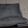 Lenjerie de pat La Romano Tracy Steel Gri bumbac satinat 300 TC model ornamental paisley gri antracit