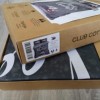 Lenjerie de pat dublu 3D Crăciun din bumbac 100% ranforce, model Cotton Club Dexy, cu imprimeu festiv în gri și alb, cu mesaje de 
