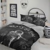 Set de lenjerie cu tematică heavy metal din bumbac 100% ranforce cu imprimeu digital și grafică rocker.