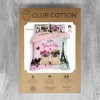 Lenjerie de pat dublu bumbac 100% Ranforce, design romantic cu câini pug și text 