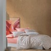 Lenjerie de pat dublu bumbac 100% ranforce cu design abstract roz pudră și alb, set de 4 piese