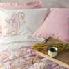 Lenjerie pat dublu bumbac ranforce roz paisley - Cotton Box