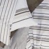 Lenjerie pat dublu bumbac ranforce, design dungi maro, Cotton Box