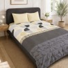 Lenjerie pat dublu Cotton Box Formo Bej bumbac 100% ranforce model geometric bej gri