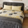 Lenjerie pat dublu Cotton Box Formo Bej bumbac 100% ranforce model geometric bej gri