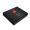 Lenjerie de pat Cottonbox, din bumbac 100% ranforce, cu model geometric cu hexagoane în nuanțe de cupru și negru