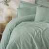 Lenjerie pat dublu Cotton Box Plaid Verde bumbac jacquard ranforce model cu carouri fine
