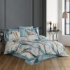 Lenjerie pat dublu bumbac ranforce 4 piese, cearceaf pat 240x260cm, Dream Sirus