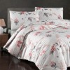 Lenjerie pat dublu bumbac 100% ranforce Karen Berry cu flori