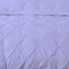 Llenjerie de pat din finet lila cu pliuri decorative, 6 piese