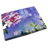 Lenjerie pat satin Tac Digital Dafne mov cu flori 200x220