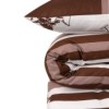 Lenjerie pat dublu,bumbac 100% ranforce, BHPC 029 - Brown