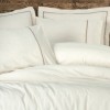 Lenjerie de pat din in si bumbac Banded Maro - Cotton Box, 6 piese, bej cu insertii maro