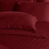 Lenjerie pat jacquard satin 6 piese, Nazenin Home, Square Bordo