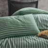Lenjerie pat lux, bambus si bumbac satinat, Cotton Box, Green