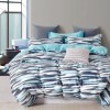 Lenjerie de pat percale cu imprimeu degrade, din bumbac 100%, set 3 piese, pat de o persoană, fabricată în România