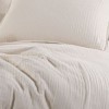Lenjerie de pat din muselina si bumbac satinat Crem, 100% bumbac , design elegant si respirabil