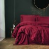 Lenjerie pat premium satin de lux,Cotton Box,Elegant Claret Red