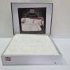 Lenjerie de pat jacquard crem cu motive paisley din bumbac satinat TAC, model Brinley, set complet