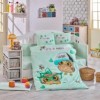 Lenjerie patut bebelusi bumbac 100% poplin, Hobby Home Coolbaby - Mint