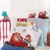 Lenjerie patut bebelusi bumbac 100% ranforce, Nazenin Home, Fire Bear