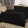 Lenjerie de pat bumbac satinat TAC Mako-Satin, Basic in nuanta de negru, ideala pentru un decor modern si sofisticat
