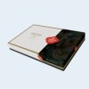 Lenjerie de pat din bumbac satinat Brode Saten Cotton Box, set 6 piese, design elegant cu broderii florale, culoare lila deschis.