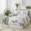 Lenjerie de pat dublu cu fluturi multicolori din bumbac si poliester Elvo - lenjerii 1+1 gratis