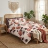 Lenjerie de pat dublu hortensii design floral elegant