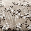 Lenjerie pat dublu model floral alb cu frunze 1+1 gratis microfibra