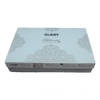 Lenjerie de pat din jacquard satin gri cu model de frunze