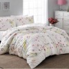 Lenjerie de pat Tac din bumbac satinat, 4 piese, cu design floral colorat și elegant