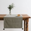 Napron masa 50x150cm verde cu ciucuri Selendi