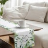 Napron decorativ 40x150 cm bumbac 100% Gizmo cu iepuras si frunze verzi