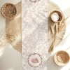 napron Paste 40x200 cm bumbac 100% Cena cu iepuras si coronita florala