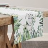 Napron Paste 40x200 cm bumbac 100%, model cu iepuraș și frunziș verde – Club Cotton Gizmo