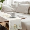 Napron Paste 40x200 cm bumbac 100%, model cu iepuraș și flori pastelate – Club Cotton YoYo