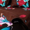 Lenjerii de pat 1+1 gratis cu imprimeu 3D trandafir roșu, crin alb și fluturi albaștri, set de 4 piese