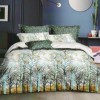 Lenjerie de pat cu design de pădure și copaci, oferta lenjerii de pat 1+1 gratis.