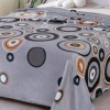 Pătură cocolino gri cu model cercuri colorate – 200x230 cm