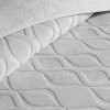 patura embosata TAC Tessra gri 220x240 cm groasa 500 gr mp utilizata ca patura sau cuvertura decorativa pentru pat