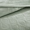 patura embosata TAC Tessra verde220x240 cm groasa utilizata ca patura sau cuvertura decorativa pentru pat