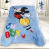 Pătură de lux Disney Mickey Mouse Oh Boy, albastru, roșu, galben, verde, 160x220 cm.