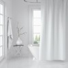 Perdea dus cu 12 inele, dimensiunea 180x200cm, alb, cod 016