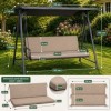 perna balansoar gradina cappuccino 150x50x50 cm  doua segmente husa detasabila Oxford Ralex Pucioasa
