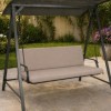 perna balansoar gradina cappuccino 150x50x50 cm  doua segmente husa detasabila Oxford Ralex Pucioasa