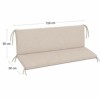 perna balansoar gradina cerem 150x50x50 cm  doua segmente husa detasabila Oxford Ralex Pucioasa