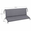 perna balansoar gradina 150x50x50 cm gri doua segmente husa detasabila Oxford Ralex Pucioasa